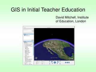 GIS in Initial Teacher Education