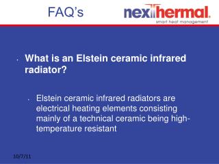 Technical Questions on Use of Electric Ceramic Heaters