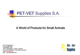 PET-VET Supplies S.A.