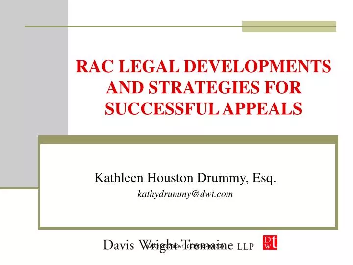 rac legal developments and strategies for successful appeals