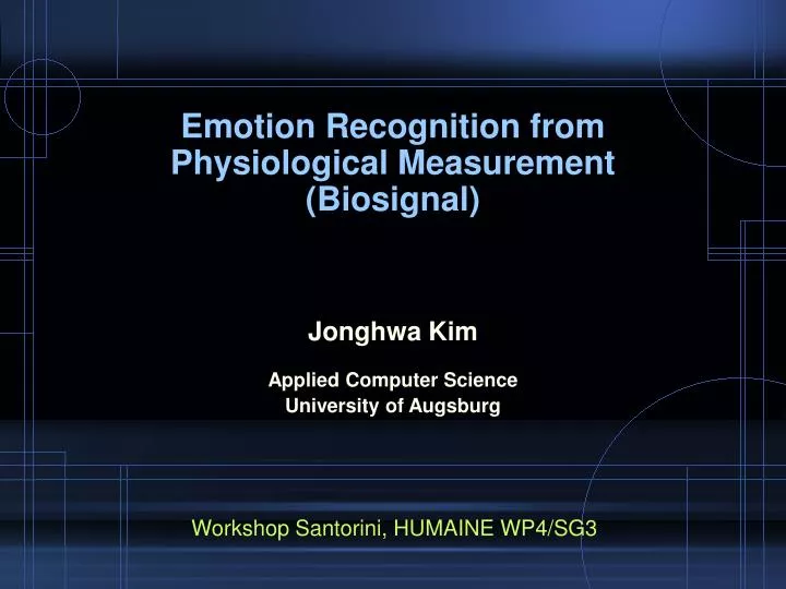 emotion recognition from physiological measurement biosignal