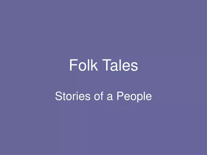 folk tales