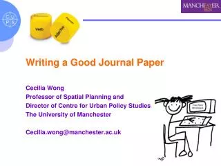 Writing a Good Journal Paper