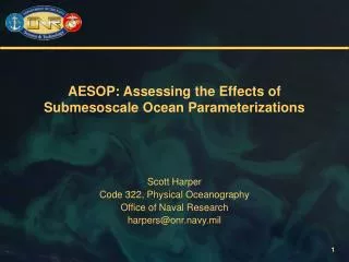 AESOP: Assessing the Effects of Submesoscale Ocean Parameterizations