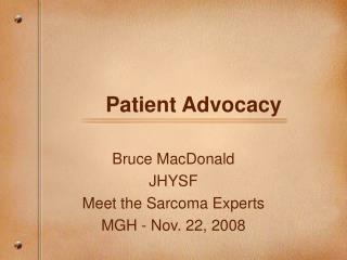 Patient Advocacy