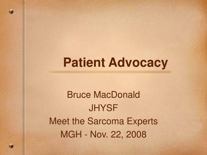 patient advocacy