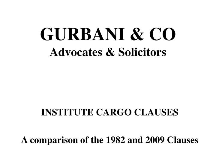 gurbani co advocates solicitors
