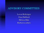 ADVISORY COMMITTEES - slide 1