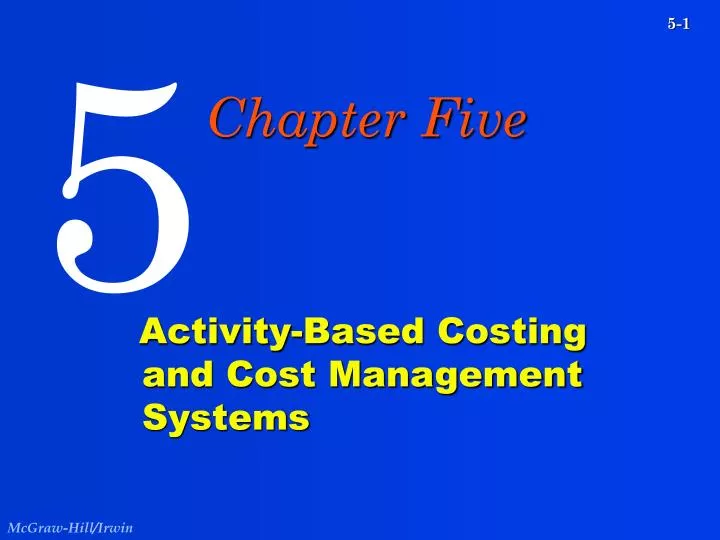 activity based costing and cost management systems