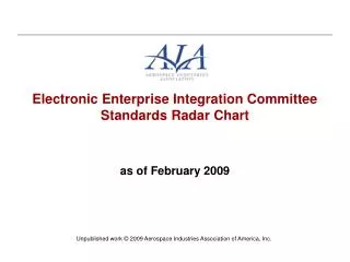 Electronic Enterprise Integration Committee Standards Radar Chart