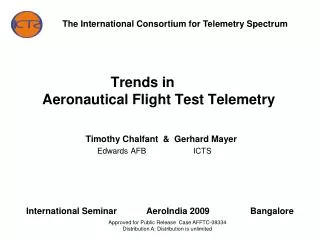 Trends in 	 Aeronautical Flight Test Telemetry