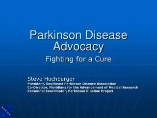 Parkinson Disease Advocacy