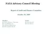 NASA Advisory Council Meeting - slide 1