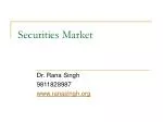 Securities Market - slide 1