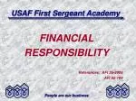 USAF First Sergeant Academy - slide 1