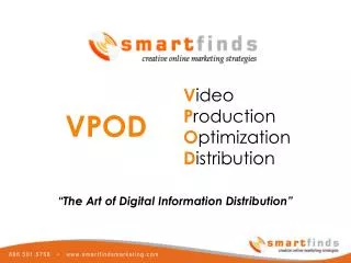 Smartfinds Marketing VPOD Business Video Distribution