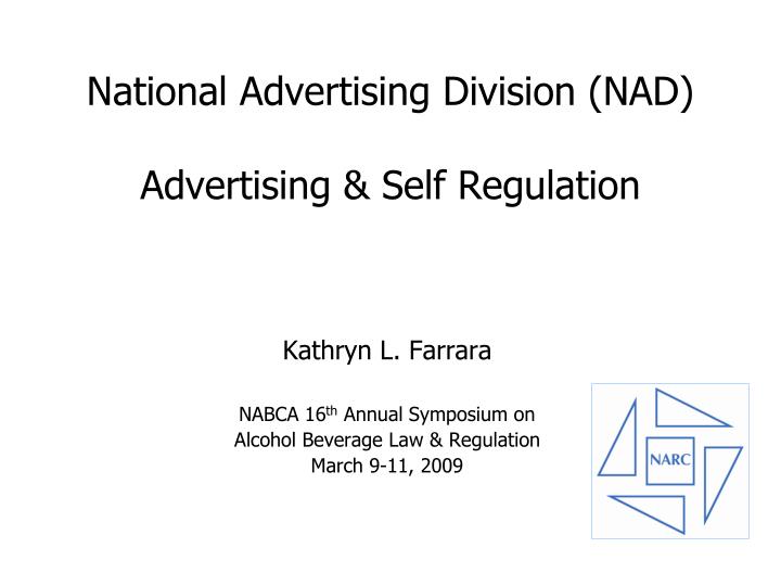 national advertising division nad advertising self regulation