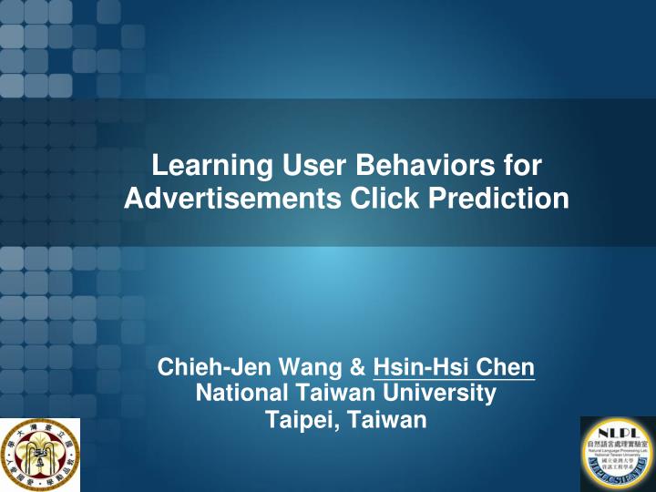 learning user behaviors for advertisements click prediction