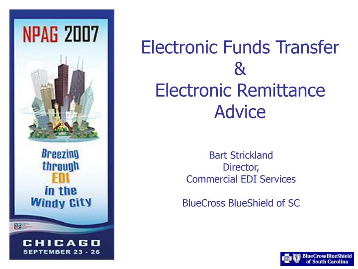 electronic funds transfer electronic remittance advice
