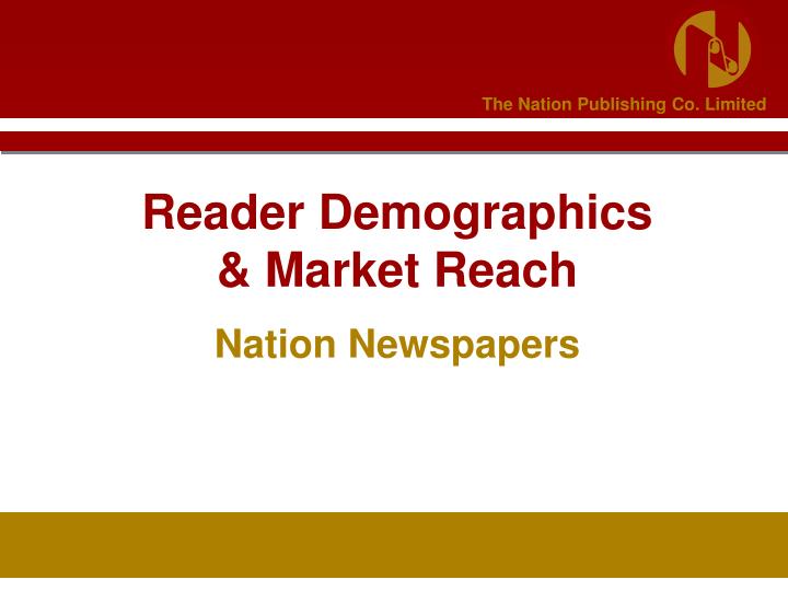 reader demographics market reach
