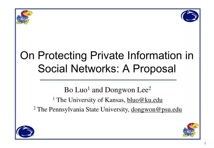 on protecting private information in social networks a proposal
