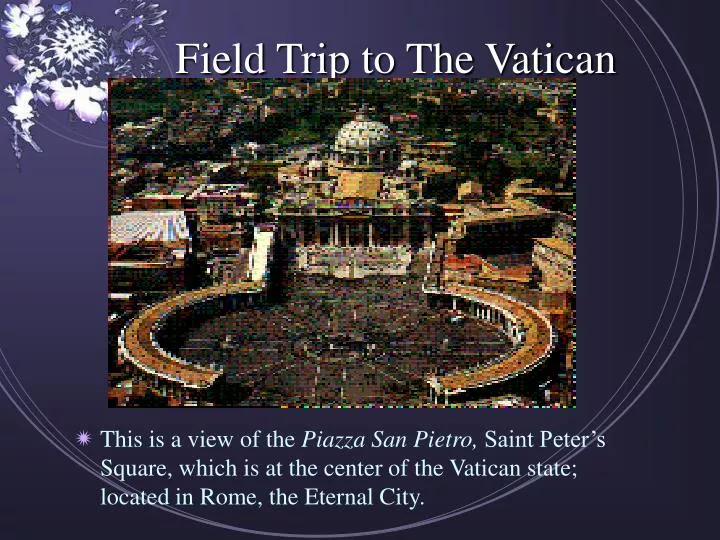 field trip to the vatican