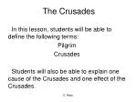 The Crusades - slide 1