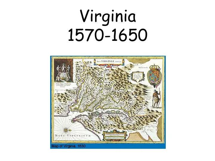 virginia 1570 1650
