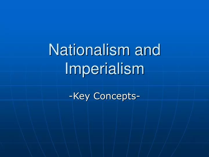 nationalism and imperialism
