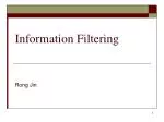 Information Filtering - slide 1