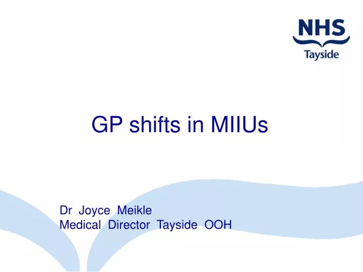 gp shifts in miius