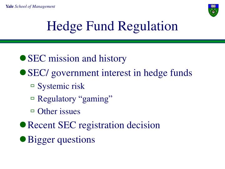 hedge fund regulation