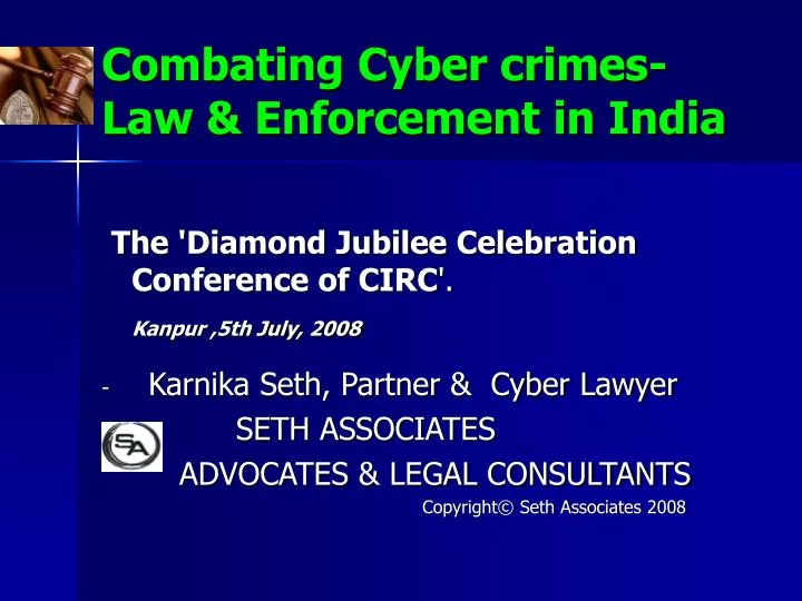combating cyber crimes law enforcement in india