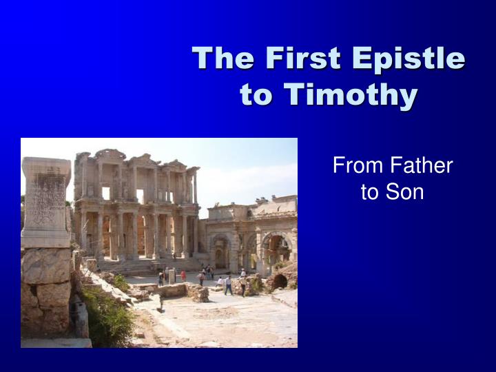 the first epistle to timothy