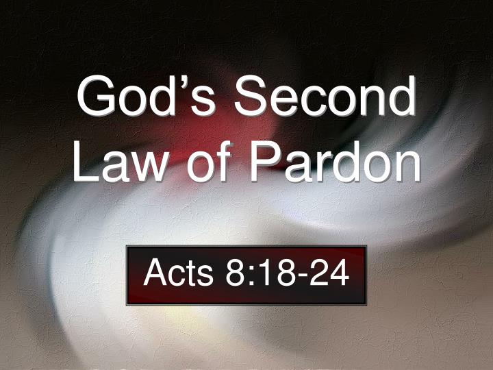 god s second law of pardon