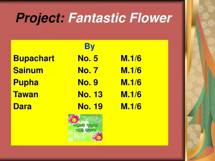project fantastic flower