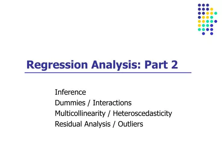 regression analysis part 2