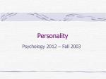 Personality - slide 1