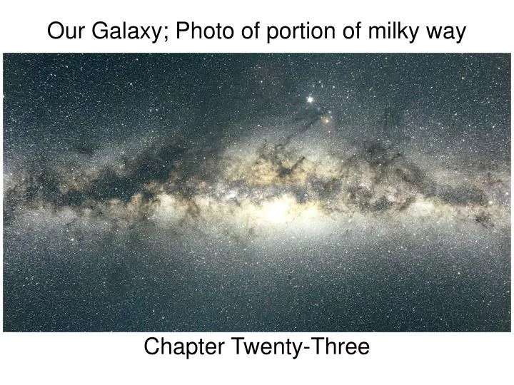our galaxy photo of portion of milky way