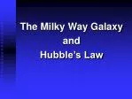 The Milky Way Galaxy and Hubble’s Law