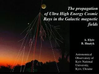 The propagation of Ultra High Energy Cosmic Rays in the Galactic magnetic fields
