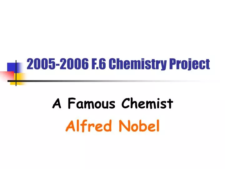 2005 2006 f 6 chemistry project