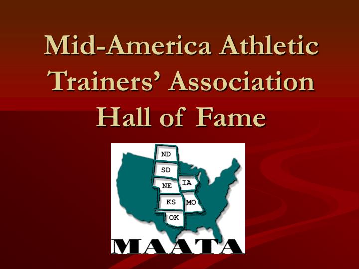mid america athletic trainers association hall of fame