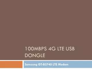 100Mbps 4G LTE USB Dongle - Samsung GT-B3740