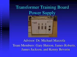 Transformer Training Board Power Supply
