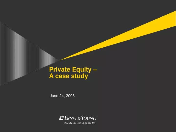 private equity a case study