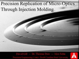 Precision Replication of Micro-Optics Through Injection Molding