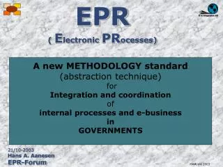 EPR ( E lectronic PR ocesses)
