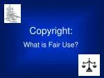 Copyright: - slide 1