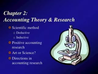 Chapter 2: Accounting Theory &amp; Research